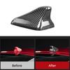 Real Carbon Fiber Shark Fin Antenna Cap Cover Trim For Kia Stinger 2018-