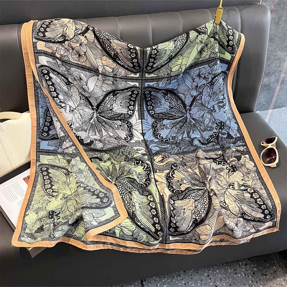 

New Spring Autumn Luxury Designer Scarf Women Warm Pashmina Foulard Female Shawls Wraps Soft Bufanda Scarves Stole Poncho 88x182cm