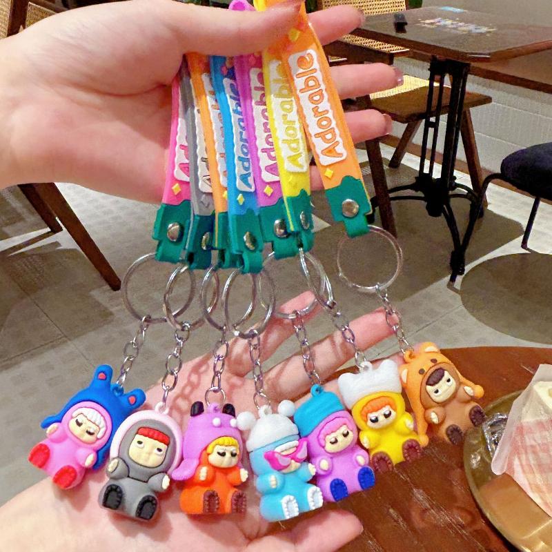 New Wakuku Party Series Keychain Trendy Interior Ornaments Handmade Pendant Cute Doll Kawaii Home Ornaments Toy Birthday Gift