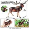 Oenux Simulation Wild Animals Toy Desert Camel Donkey Alpaca Antelope Elk Deer Model Action Figures PVC Decoration Kids Gift