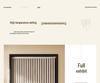 Premium Imitation Linen Door Curtain for Bedroom, Kitchen, and AC Shading