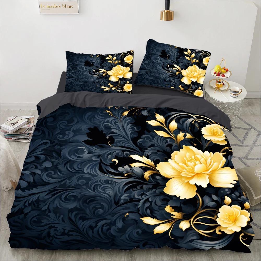 Bedding Sets 3d Duvet Cover Set 23pcs DuvetQuiltComforter Cover sets Bedding Sets bed linen Boho Damask Garden Blue butterfly