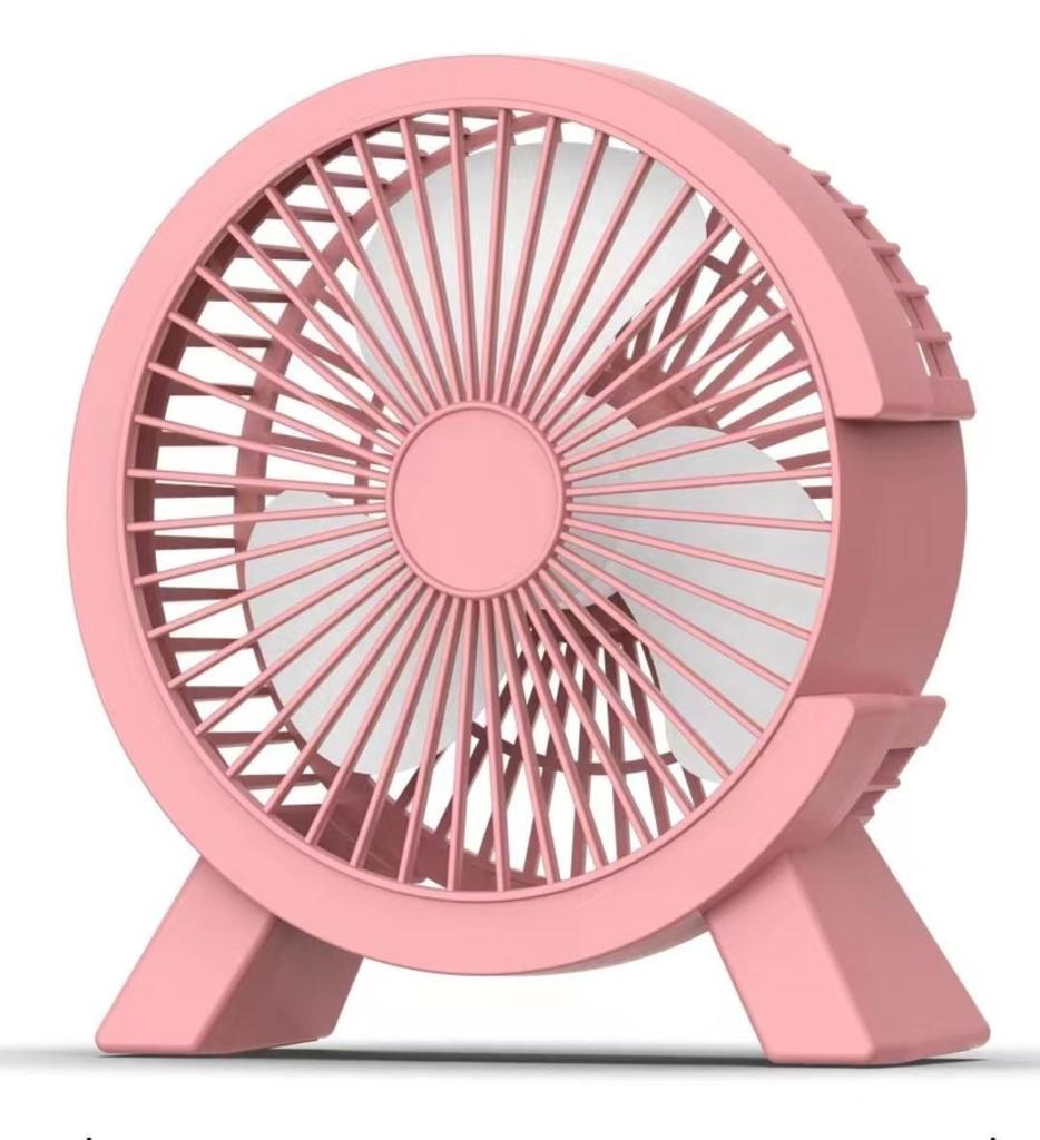 USB Mini Desktop Fan: Silent Strong-Wind Cooling for Office & Study