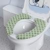 Thickened Fleece Toilet Seat Cover Washable Adhesive Toilet Ring Pad Suitable For Home Dormitories And Hotels In Autumn / Winter