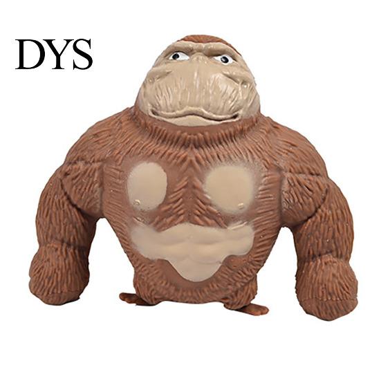 High Elasticity Squeeze Toy Stress Relief Gorilla Soft Stretchy Orangutan Sensory TPR Concentration Aid Hand Exercise Relaxation Ball Party