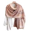 Scarf Women'S Air-Conditioned Room Shawl Thick Imitation Cashmere Thickened Windproof Scarf Letters