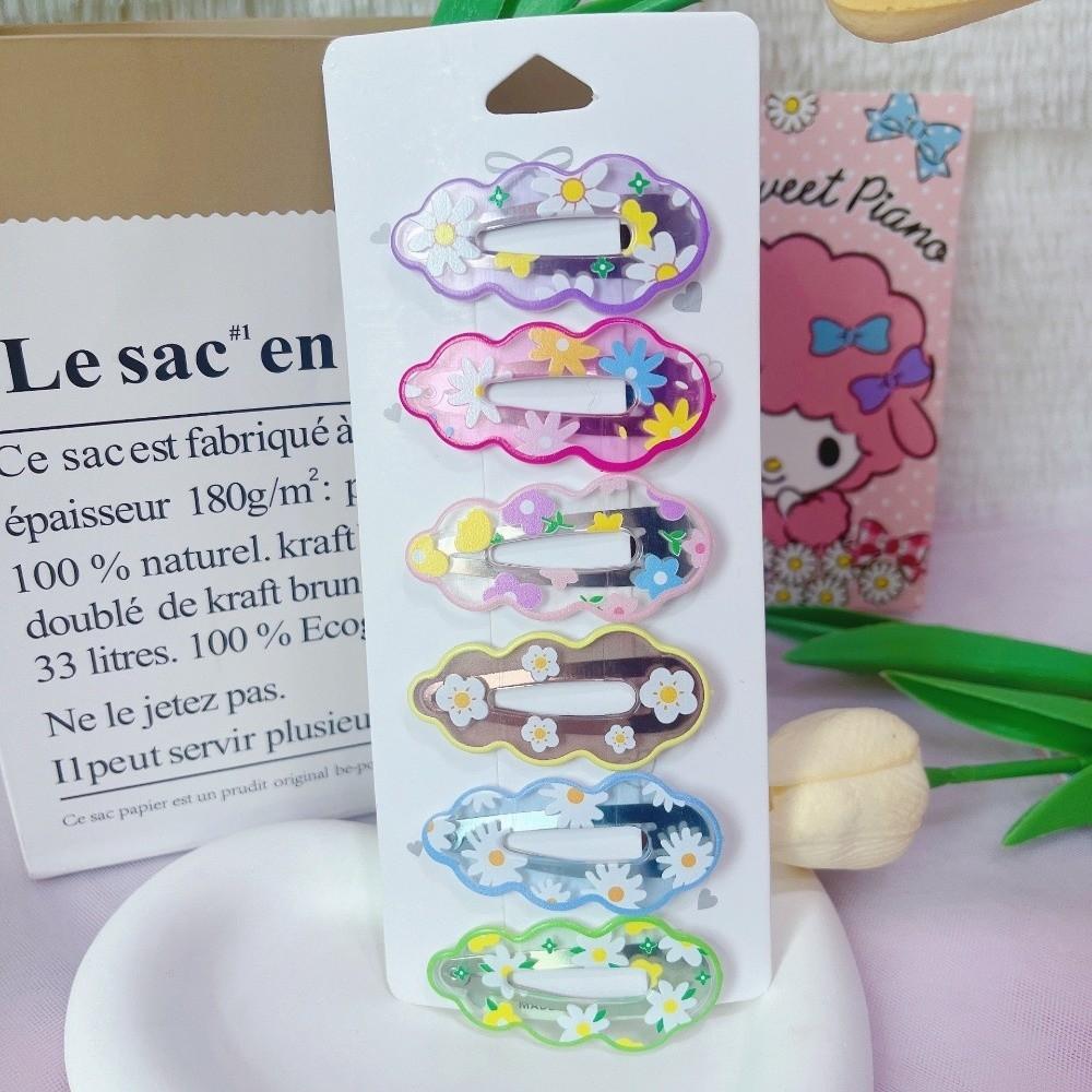 Flower Clouds Hair Clips Candy Color Child Hairgrips Fashion Hair Accessories  for Women Girls