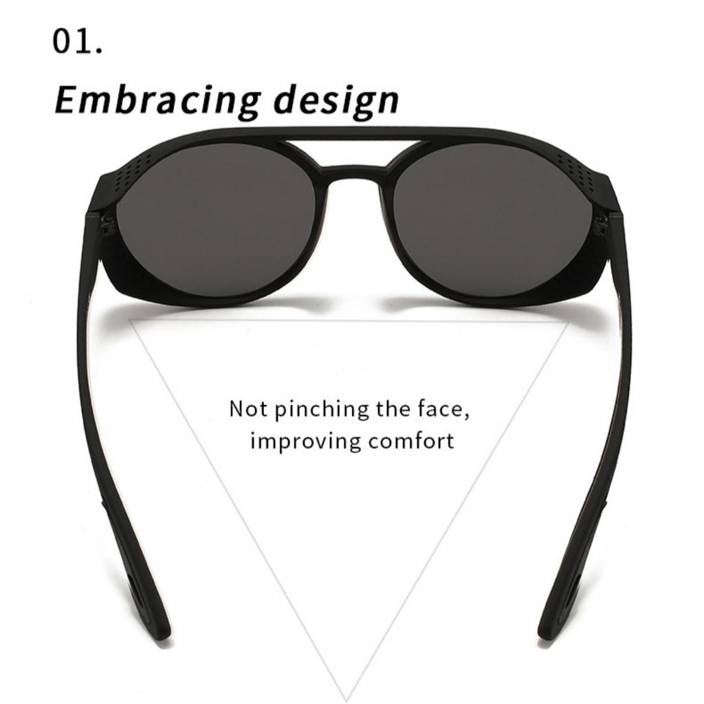 Polarized Sunglasses for Men Women Sun Glasses with Side Shields UV400 Protection Mirrored Lens Outdoor Sport Cycling Glasses