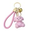 Resin Sitting Position Love Dog Keychain Exquisite Couple Doll Keychain Bag Pendant Small Gift