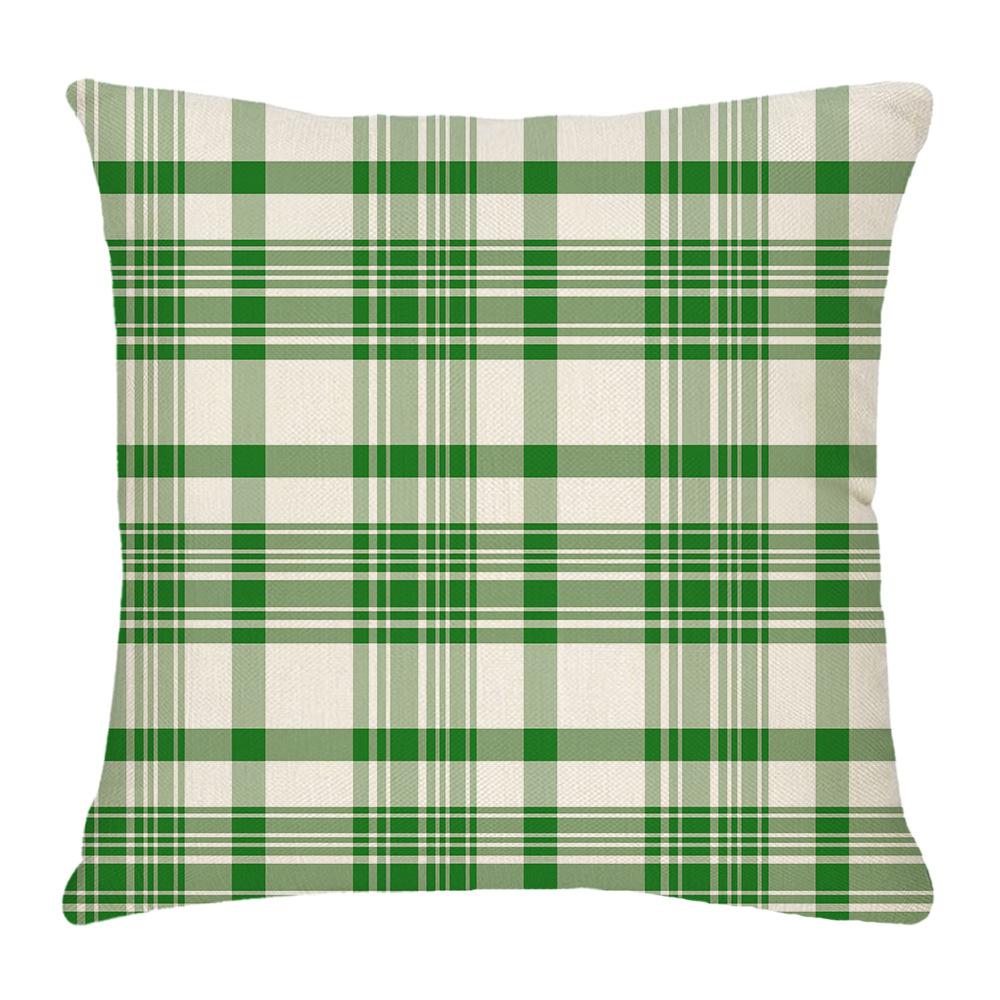 Four-leaf Clover Pillow New Sofa Cushion Cover National Day Green Pillow St. Patrick's Day Pillow Cover