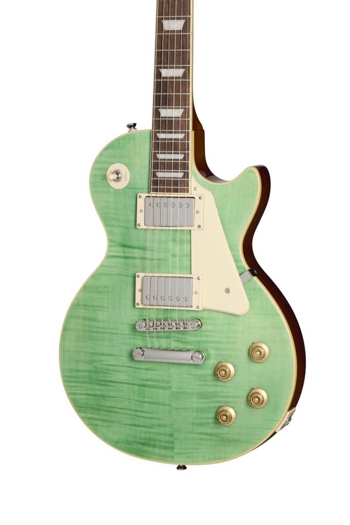 От Gibson Les Paul Standard 50s Figured Seafoam Green Epiphone Les Paul Epiphone/Inspired