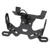 Motorcycle Rear License Plate Frame Motorbike Scooter Rear Light Mount Holder with LED Light Modification