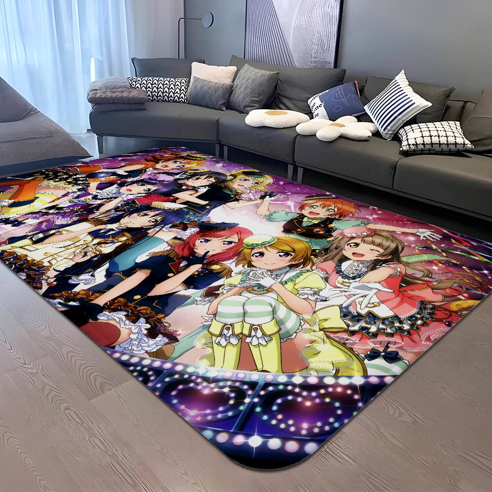 Anime Link! Like! Love Live! Bathroom Mat Kids Room Bedroom Decoration Balcony Anti-Slip Doormat Living Room Welcome Rug