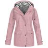 Damen-Regenmäntel mit Kapuze - Leichte Regenjacke Damen - Lässiger Regenmantel für alle Jahreszeiten