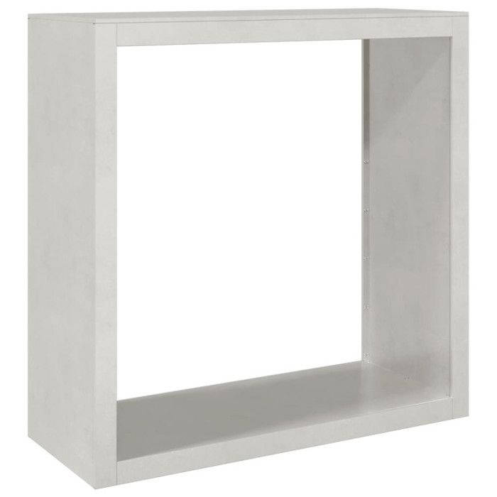 VidaXL Portant de bois de chauffage 100x40x100 cm acier inoxydable, magasin de bûches, porte-bûches de cheminée, support de 850972