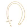 Unisex Temperament Cross Pendant Necklace Jewelry Rood Sweater Alloy Chain Easy MatchingGold