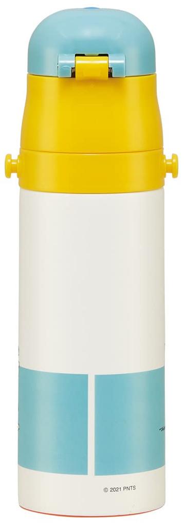Skater Stainless Steel Water Direct Snoopy and Insulated for Girls and Cute Sports Children's Bottle, Drinking, 470ml, Two-Tone Design, Child-Friendly