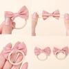 10Pcs/Set Cartoon Bow Flower Hairbands for Children Girls Sweet HairTies Fashion Elastic Rubber Band Hair Rope Hair Accessories