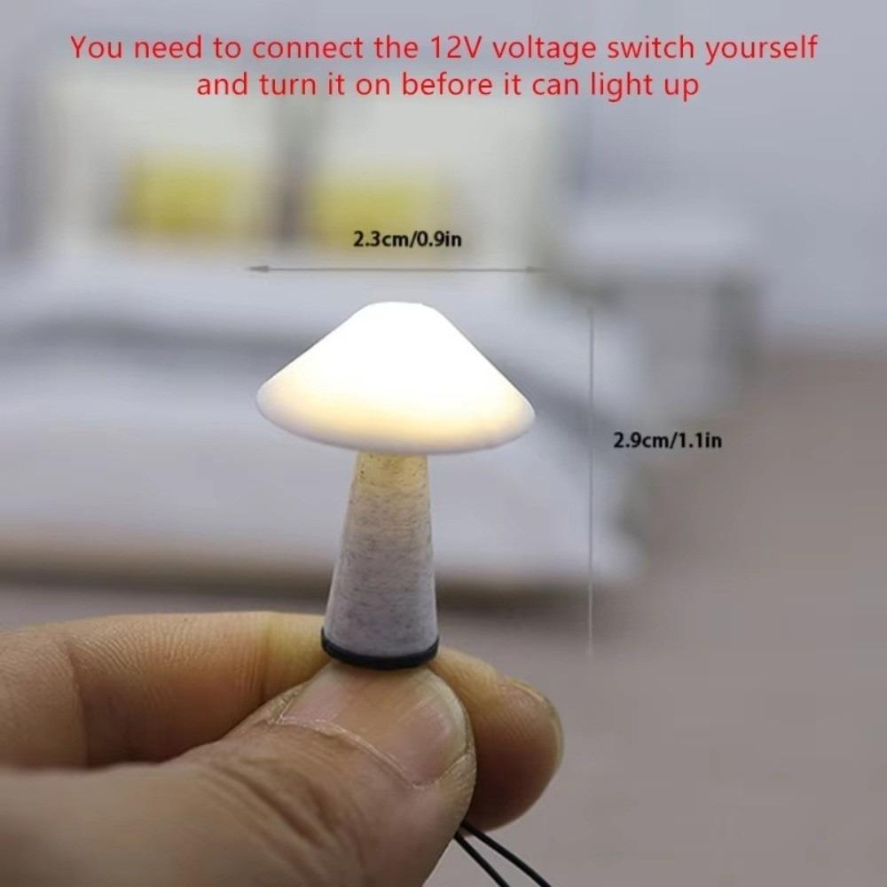 

1PCS DIY Miniature Dollhouse Furniture Miniature Model Mini Furniture Desk Table Lamp Children Toy C