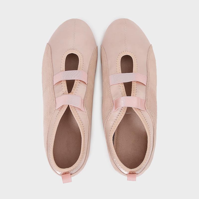 IPPEUM Ballet Flat Shoes 2025 New Fall Pink Flats Ballerina Mary Janes Shoe