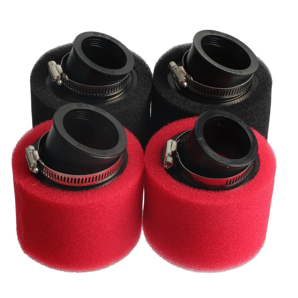 1Pc Black/Red Dual Foam Air Filter 35mm 38mm 42mm 45mm 48mm 50mm Universal Cleaner for Moped Scooter Off-road Bike Parts Air Filters 7