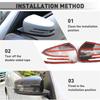 For Mercedes Benz C Class W204 C180 C200 2007 2008 2009-2013 Accessories Carbon Fiber Car Interior Gear Door Lift Trim Sticker