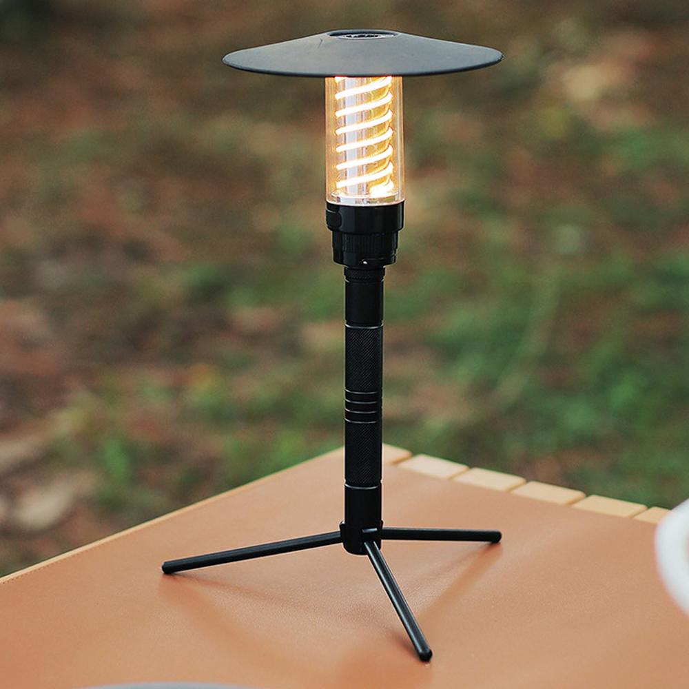 Lightweight Aluminum Alloy Light Holder Detachable Lamp Stand Outdoor Portable Lamp Holder with Tripod Multifunctional