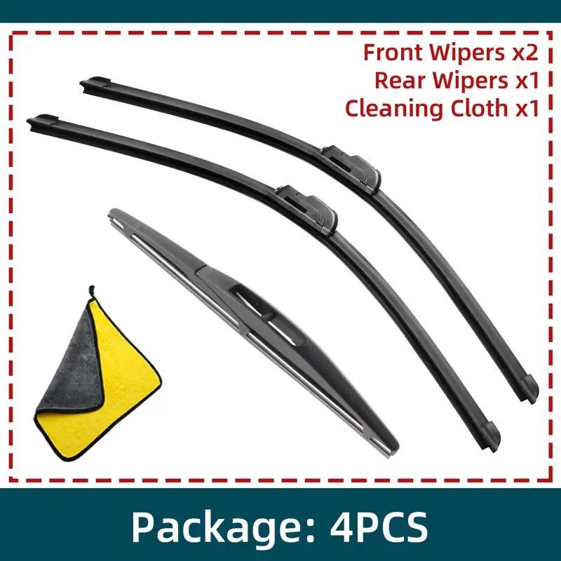 

Car Windshield Wiper Blades Fit For Honda HR-V Vezel Rear Wiper Blades Soft Rubber Auto Front Windscreen 4PCS