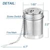 Tea Ball with Extended Chain Threaded Connection Tea Infuser Cooking Infuser Filter Tea Strainer