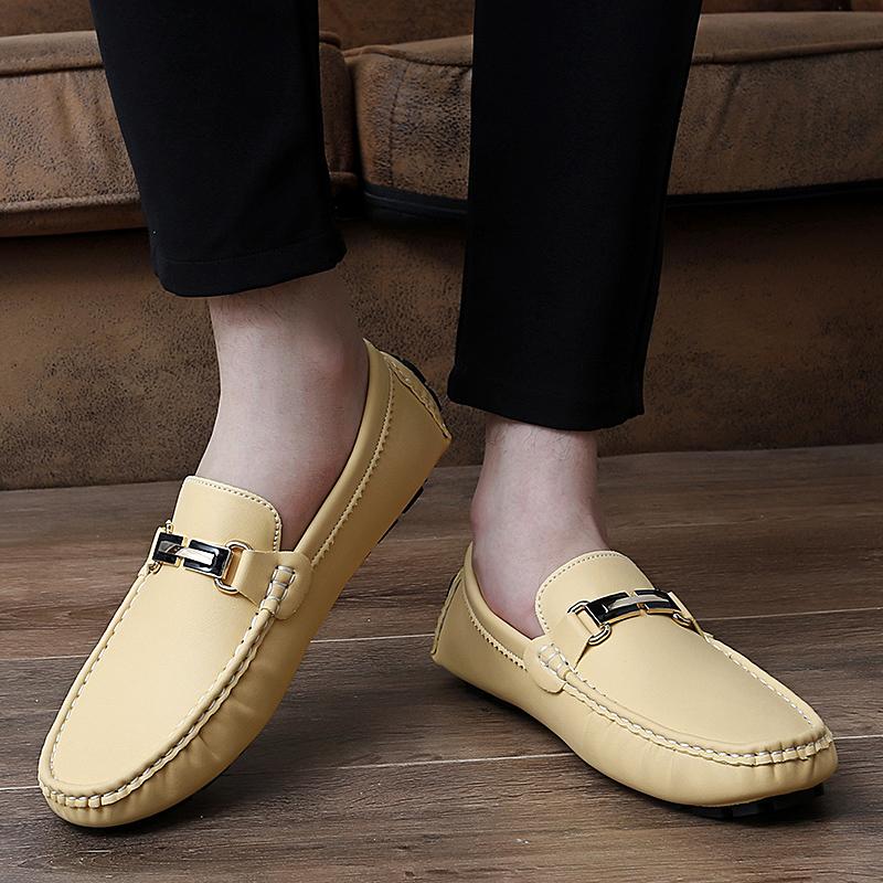 Women Comfort Flats Casual Slip On Men’s Moccasins Loafer Driving Shoes Unisex Plus Size White Shoes