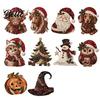 Handcrafted Holiday Gift Xmas Decorative Halloween Witch Patchwork Kit Christmas DIY Hat Sewing Fabric Scrap