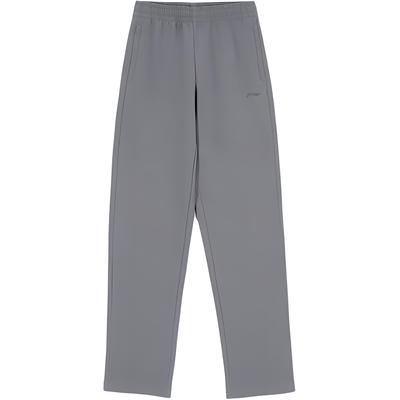 Solid Color Mid Waist Breathable Straight Leg Sports Pants Men Bottoms Smoke-Gray AYKT647-2