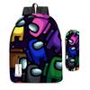 Among Us Two-Piece Backpack Space Werewolf Primary And Secondary School Students Cartoon Schoolbag Three-Piece Satchel Pencil Case