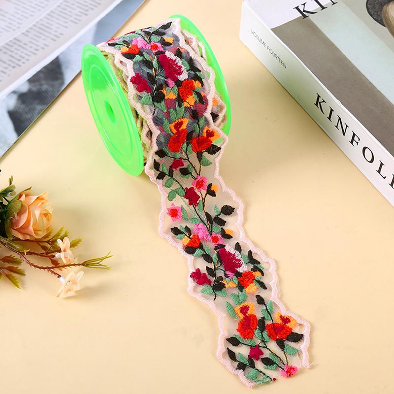 1Pc Hair Accessories Fashion Gift Wrap Rural Style Clothing Accessories Bohemia Embroidered Ribbon Handmade Materials