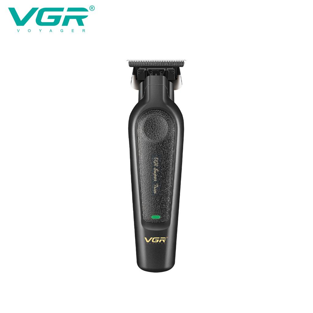 VGR V-995 Electric Hair Clipper, Metal Leather Body Men's Hair Clipper Household Oil Head Carving Electric Pusher with LED Digita Home Hair Trimming