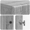 Bathroom Cabinet with Open Shelf BREDA Sonoma Grey