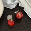 Realistic 3D Tomato Bag Charm Vibrant Colors Resin Key Ring Fruit Key Chain  Aesthetic Styling