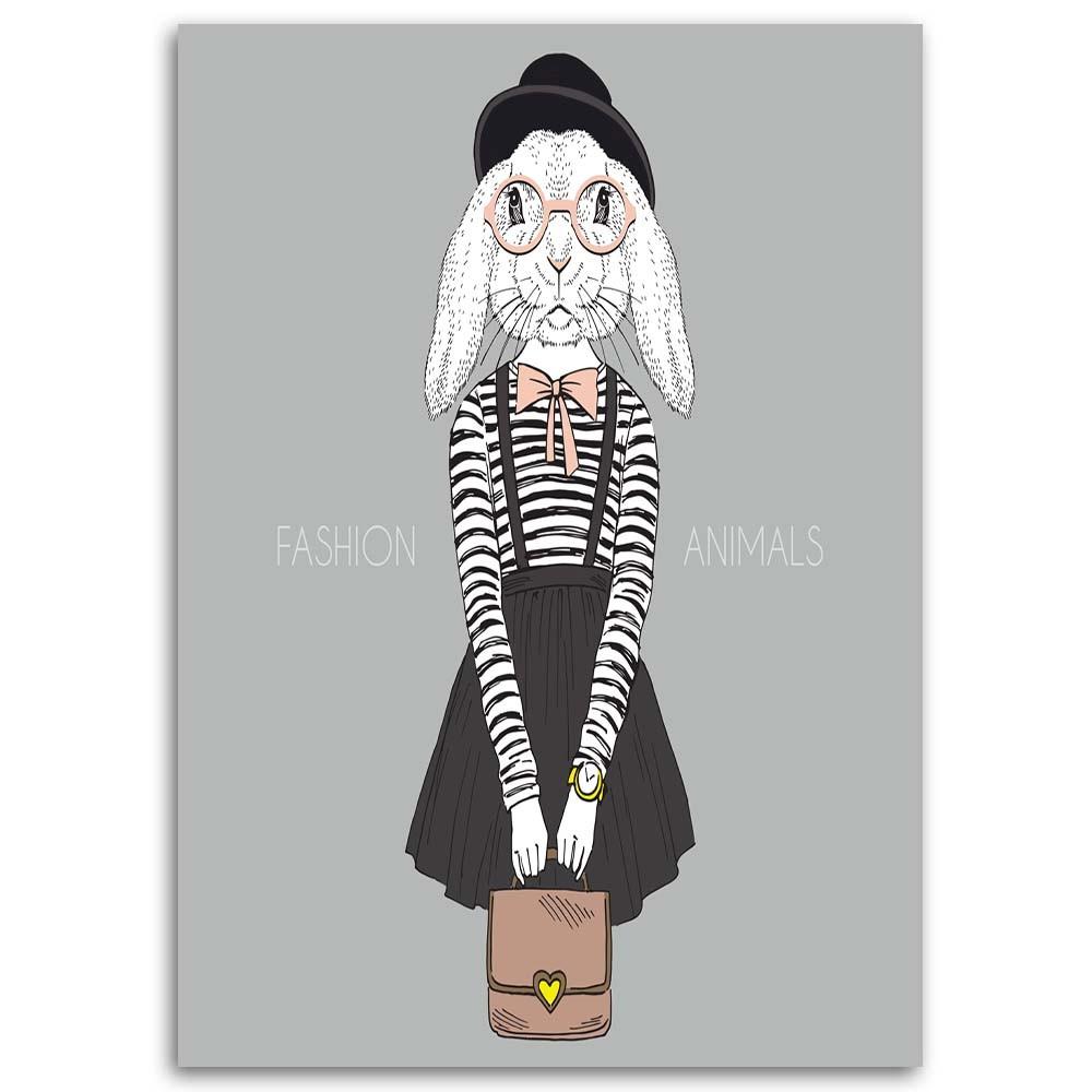 Canvas Print, Hare In a Skirt