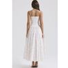 Summer Fashion Strap Dress Elegant Printed Zipper Long Dress