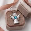 Alloy Angel Keychain Decorative Charm For Keys Or Bags Featuring Heart Symbol Luck Ideal Present