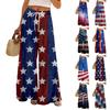 Women Summer Boho Palazzo Pants High Waist Wide Leg Floral Printing Casual Trousers With Pockets