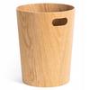 Wooden Waste Bin With Handle Modern For Home Office Container 9L