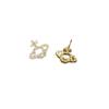 Stylish Zirconia Planet Stud Earrings: Luxe & Versatile Women's Jewelry