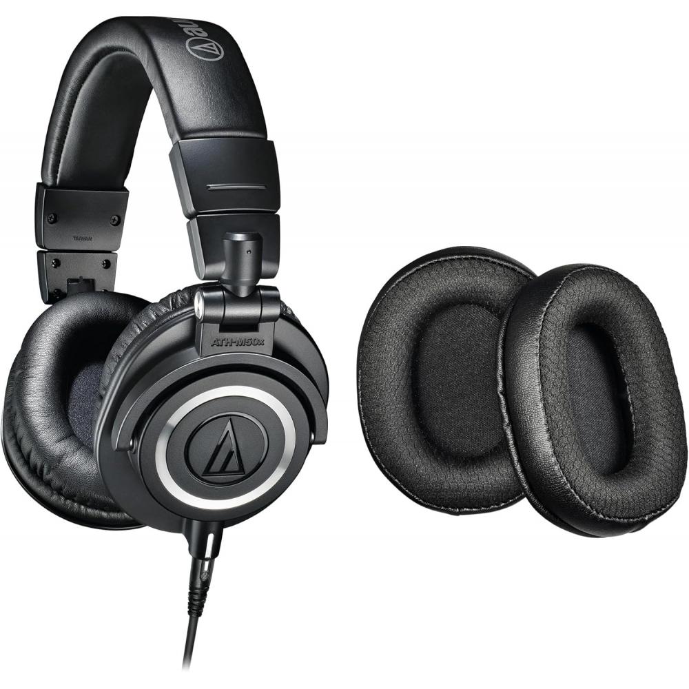 Студийные наушники Audio Technica Ath M50x   Запасные амбушюры для Hp M50xsts