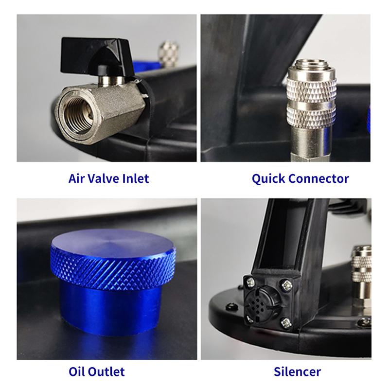 3L Vacuum Brake Bleeder Kit Pneumatic Brake Fluid Clutch Bleeding Extractor Tool with Adapters Hoses 1L Refilling Bottle Apply