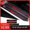 For VW VOLKSWAGEN 2026 New for Volkswagen VW POLO Badge 6R 6N 6N2 6C 9N 9N3 Rline R Line Car Door Sill Scuff Threshold Stickers 