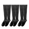 AQshop Compression Cotton for Standing and School 3 Women's Socks, Blend, Black, Work, Commuting, (Black, Medium, Pairs)