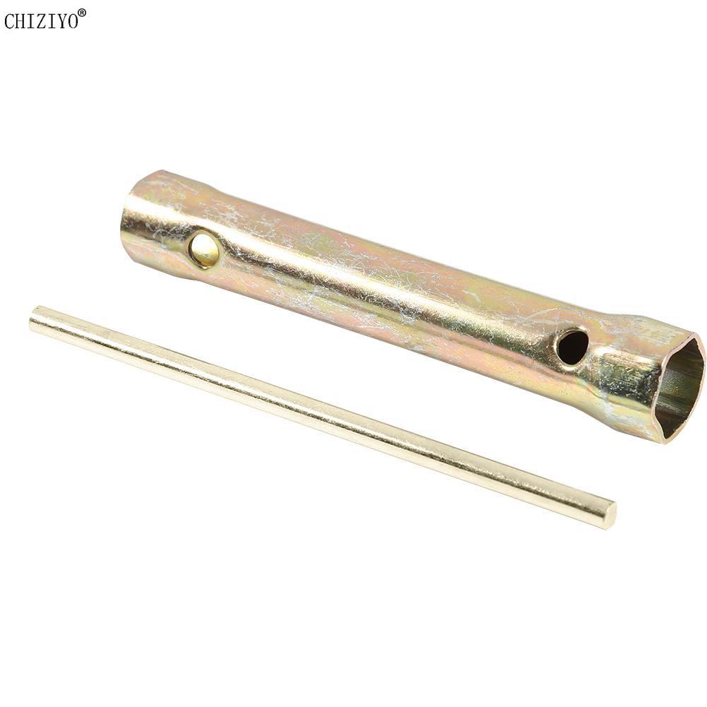 16mm 18mm Car Spark Plug Socket Sleeve Wrench Tool Double End Tublar Spanner with Torsion Bar Handle for Motorcycle Car Repair