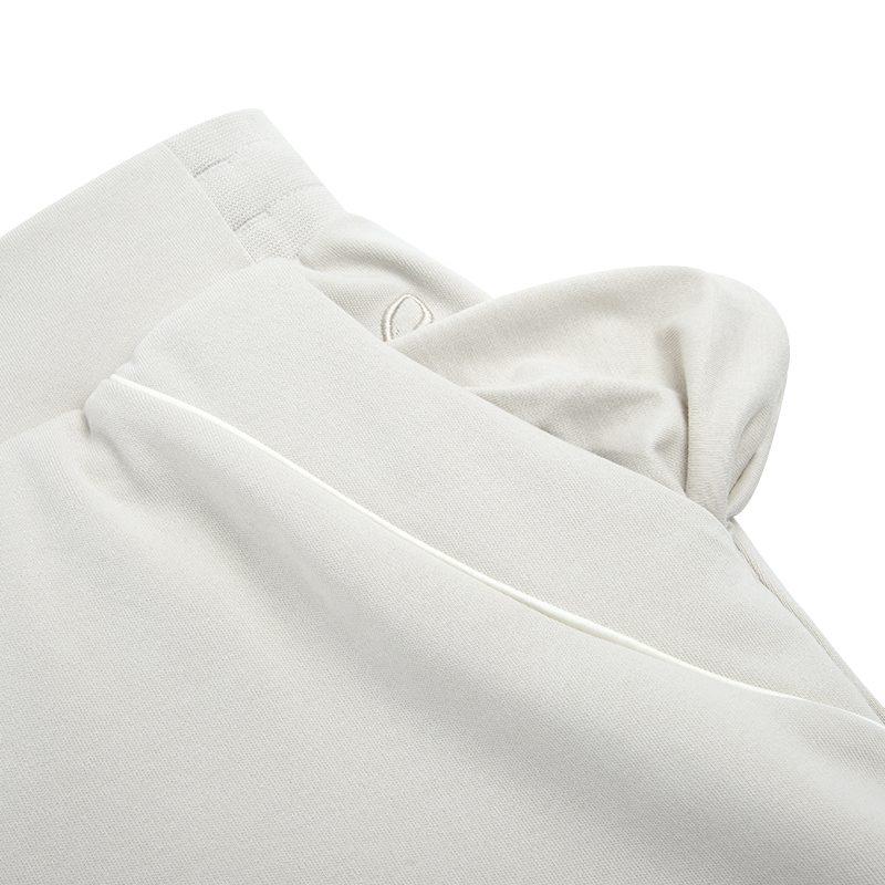 Adidas Knitted Sweatpants Women's White Moderate Cuffed Pants HZ3002