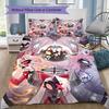 Hazbin Hotel Pattern Bedding,Quilt Set Quilt Cover Pillowcase Home Birthday Gift (1*duvet Cover+2*pillowcase,without core)XSJT0917273